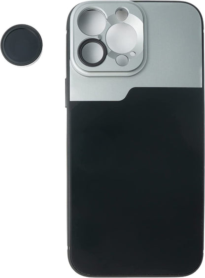 SYSTEM-S CPL Filter Circular Polarizer Linse mit Hülle Schwarz für iPhone 14 Pro Max