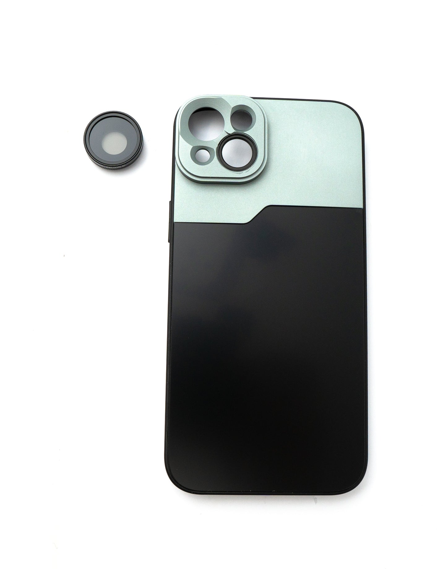SYSTEM-S CPL Filter Circular Polarizer Linse mit Hülle in Schwarz für iPhone 14 Plus