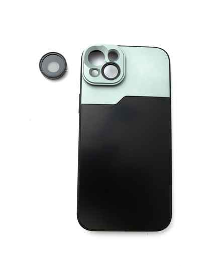 SYSTEM-S CPL Filter Circular Polarizer Linse mit Hülle in Schwarz für iPhone 14 Plus