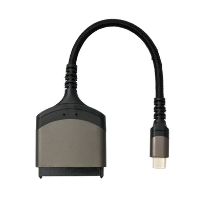 SYSTEM-S SATA Kabel 15 cm 22Pin Buchse zu USB 3.1 Typ C Stecker Adapter für Festplatte