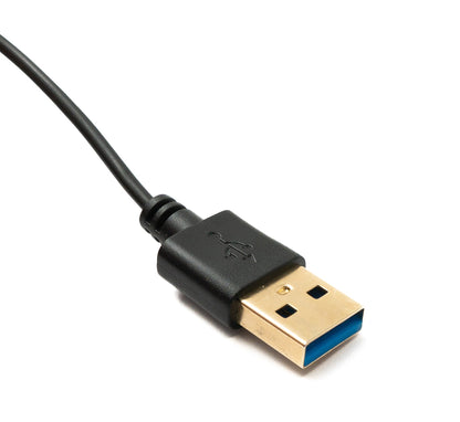 SYSTEM-S LAN Y Adapter 2x RJ45 Buchse zu Buchse Ethernet Splitter USB 3.0 Kabel Schwarz