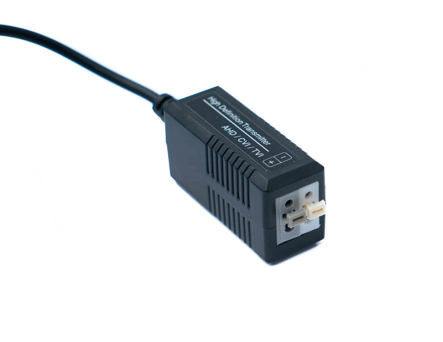 SYSTEM-S 2x Twisted Pair Kabel 10 cm Push Terminal zu BNC Stecker für HD Kameras Schwarz