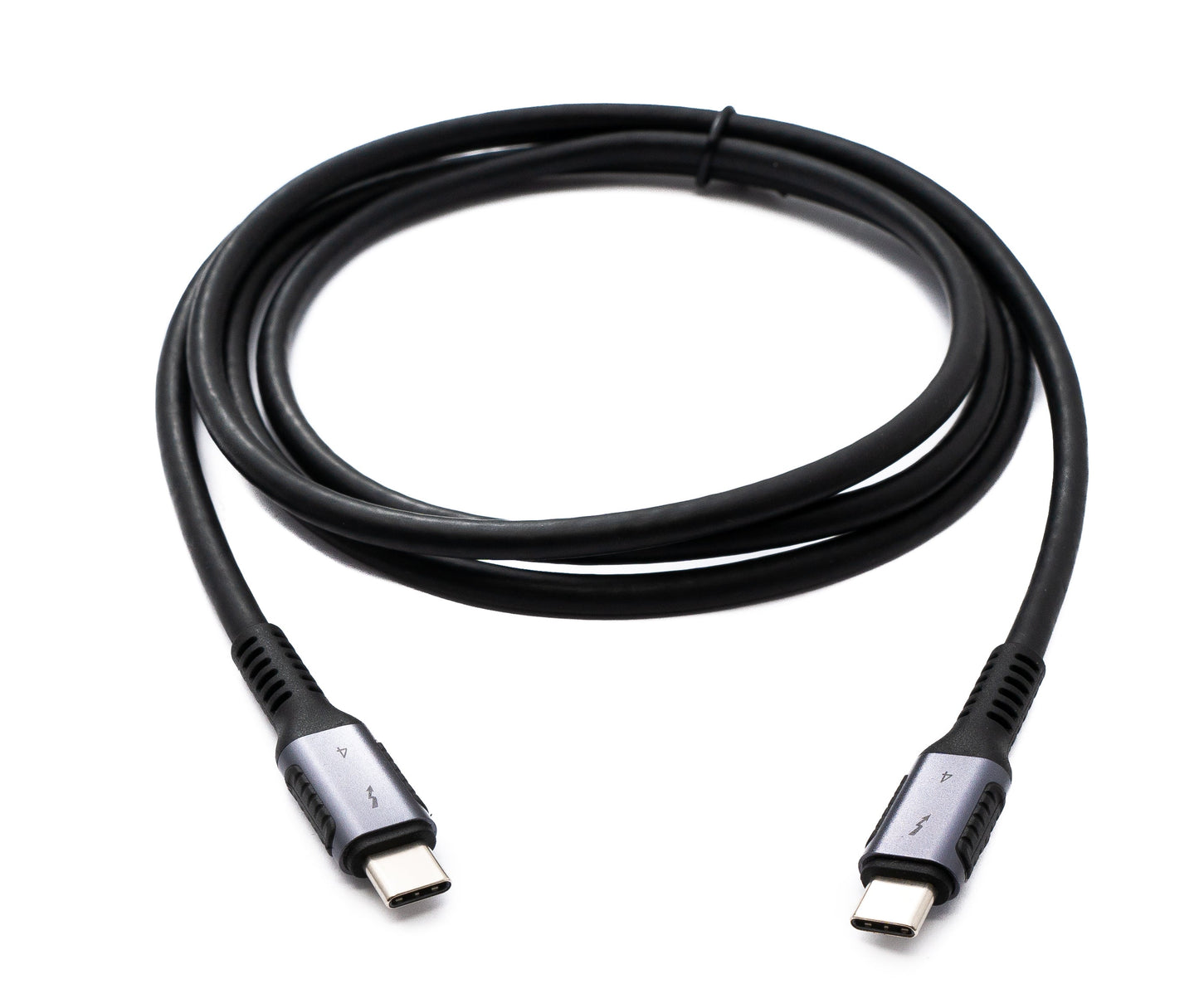 SYSTEM-S Thunderbolt 4 Cable 150 cm Type C Male to Male Adapter 40 Gbit/s USB 4.0