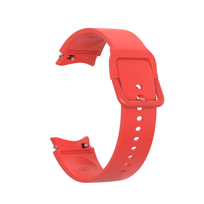 SYSTEM-S Armband 20 mm aus Silikon für Samsung Galaxy Watch 5 4 Smartwatch in Rot