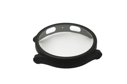 SYSTEM-S Schutz Hülle Case 44 mm aus PC für Samsung Galaxy Watch 5 4 in Schwarz