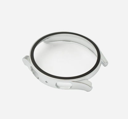 SYSTEM-S Schutz Hülle Case 44 mm aus PC für Samsung Galaxy Watch 5 4 in Grau