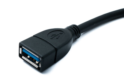 SYSTEM-S USB 3.0 cable 150 cm Type A male to female 5 Gbit/s in black