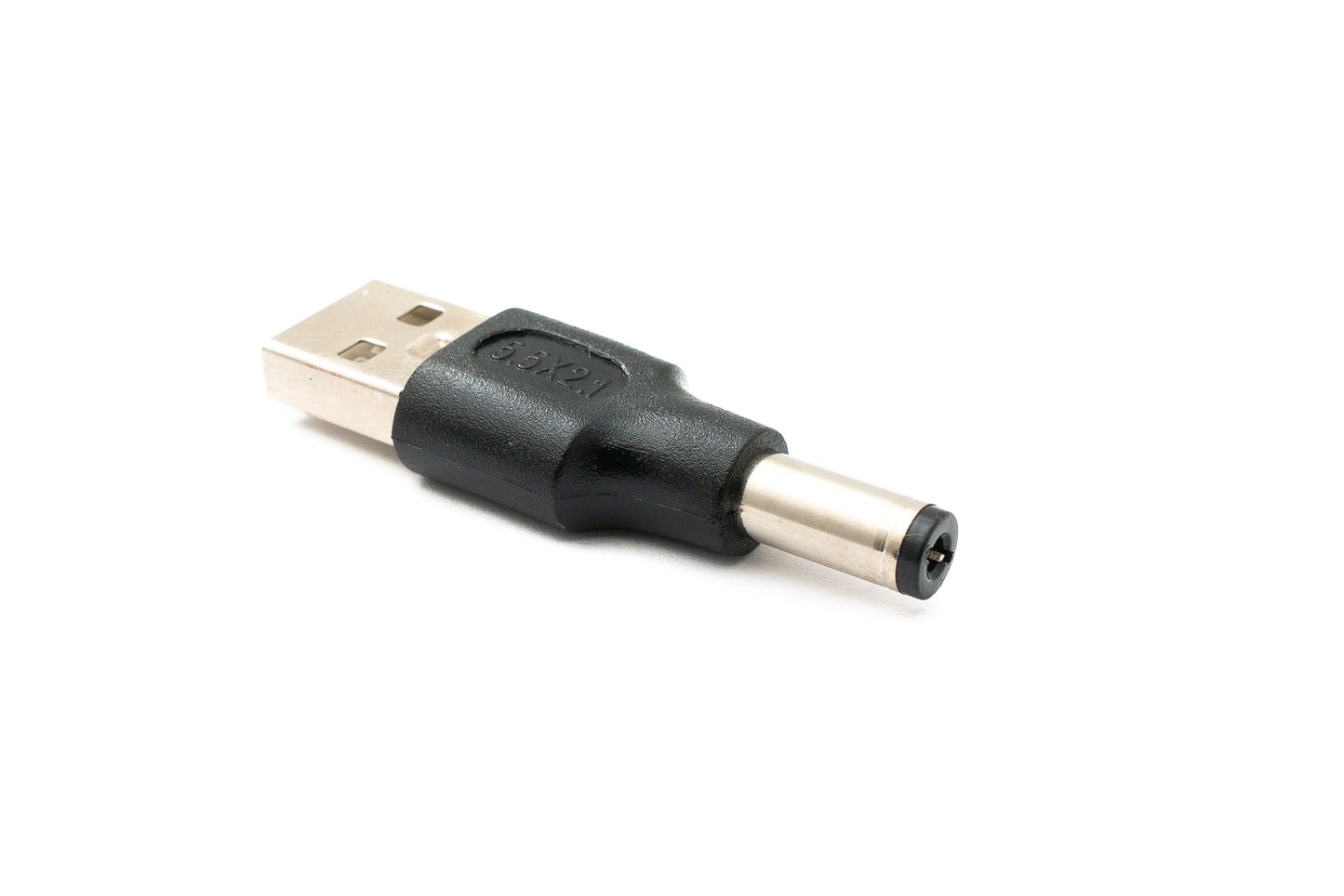 SYSTEM-S DC Adapter 20V 5.5 x 2.1 male to USB 2.0 male cable in black