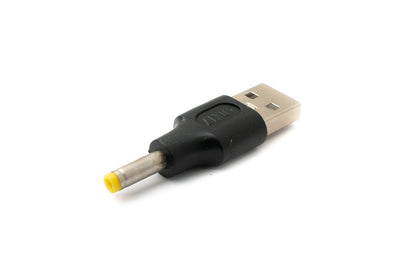 SYSTEM-S DC Adapter 20V 4.0 x 1.7 male to USB 2.0 male cable in black