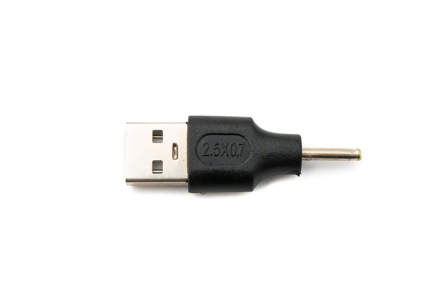 SYSTEM-S DC Adapter 20V 2,5 x 0,7 Stecker zu USB 2.0 Stecker Kabel in Schwarz