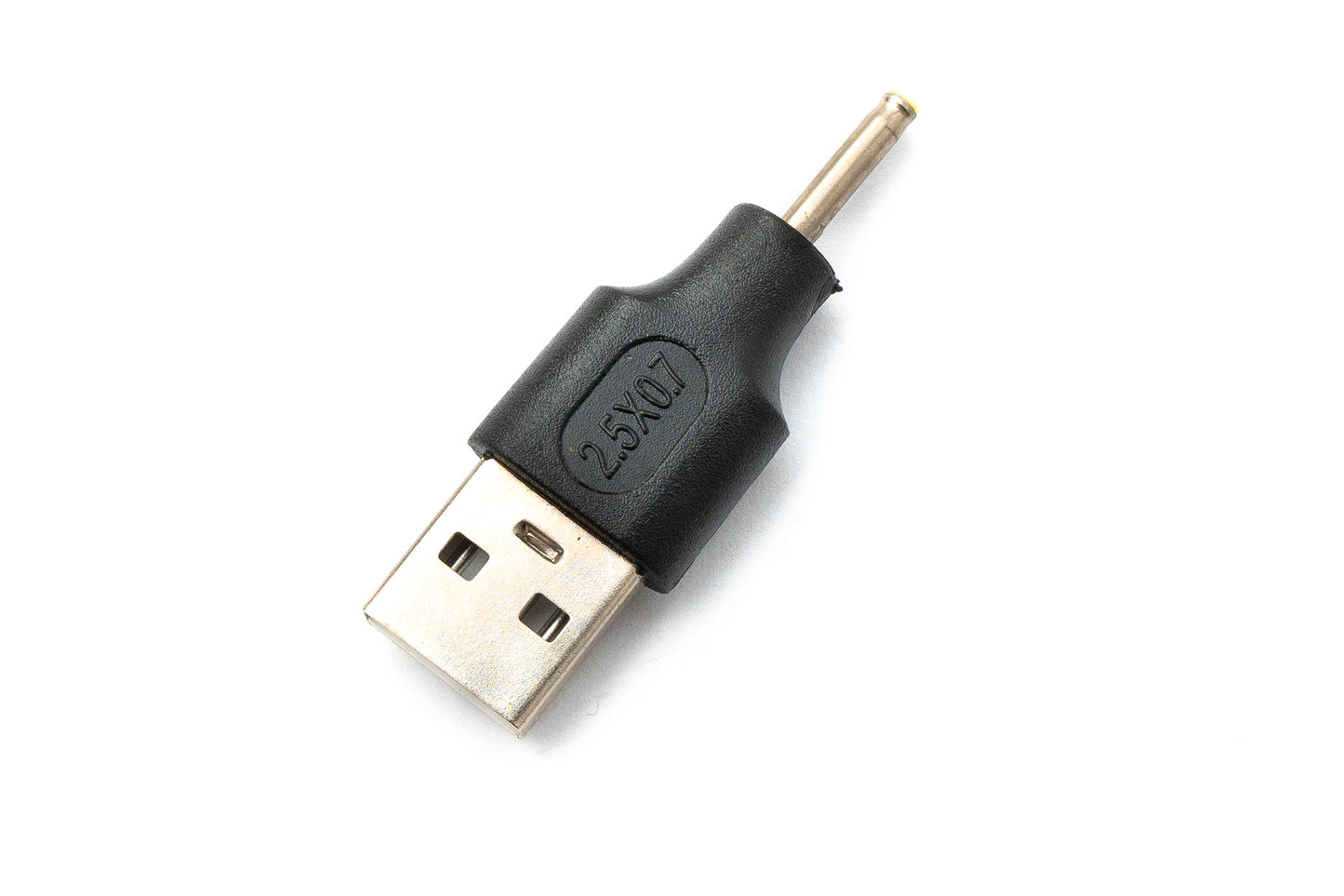 SYSTEM-S DC Adapter 20V 2,5 x 0,7 Stecker zu USB 2.0 Stecker Kabel in Schwarz