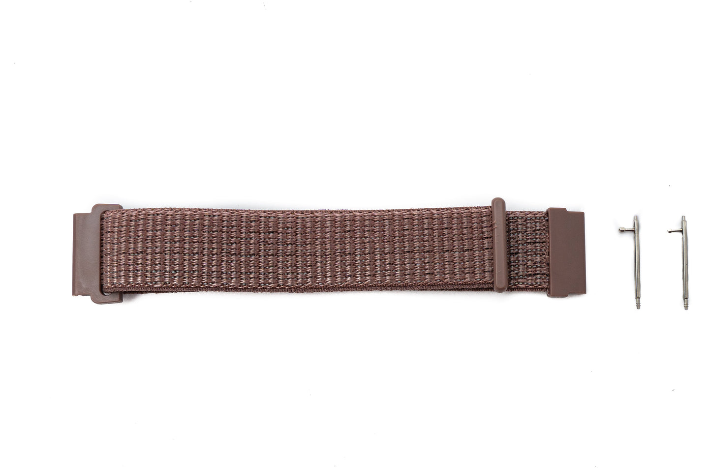SYSTEM-S Armband 22 mm aus Nylon für Fitbit Versa 2 1 Lite Smartwatch in Lila