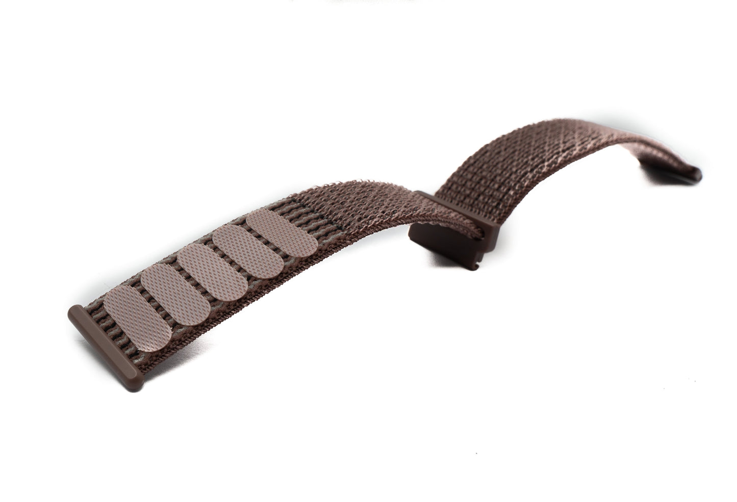 SYSTEM-S Armband 22 mm aus Nylon für Fitbit Versa 2 1 Lite Smartwatch in Lila
