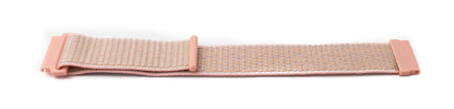 SYSTEM-S 22 mm / Versa Nylon Strap for Fitbit Versa 2 1 Lite Smartwatch in Pink