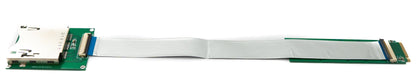 SYSTEM-S CFexpress Kabel 20cm Typ B Buchse zu NVME M-key M.2 NGFF Stecker Adapter in Grün