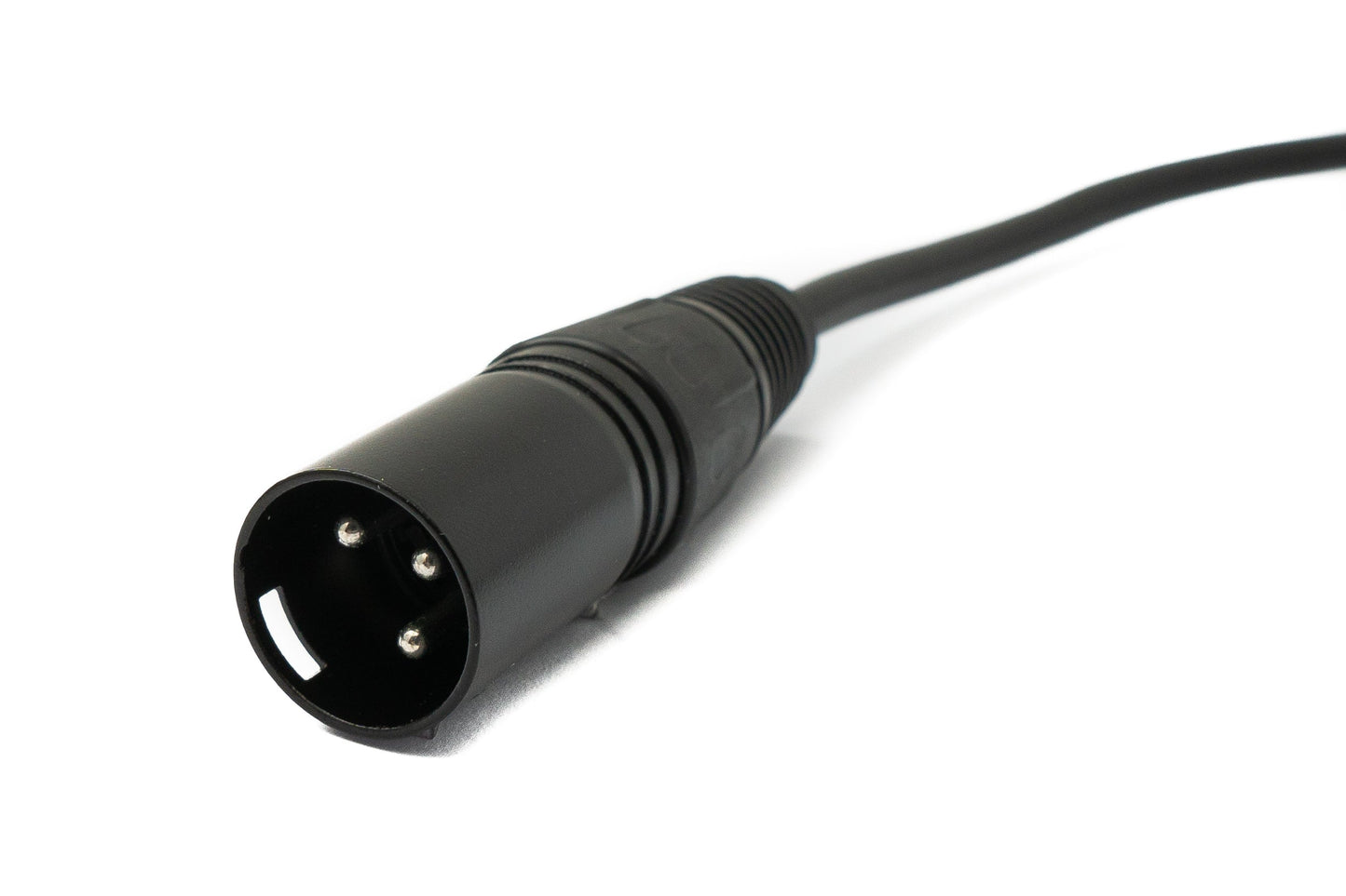 SYSTEM-S LAN cable 30 cm RJ45 socket to XLR 3 pin plug screw in black 