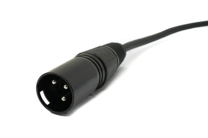 SYSTEM-S LAN cable 30 cm RJ45 socket to XLR 3 pin plug screw in black 