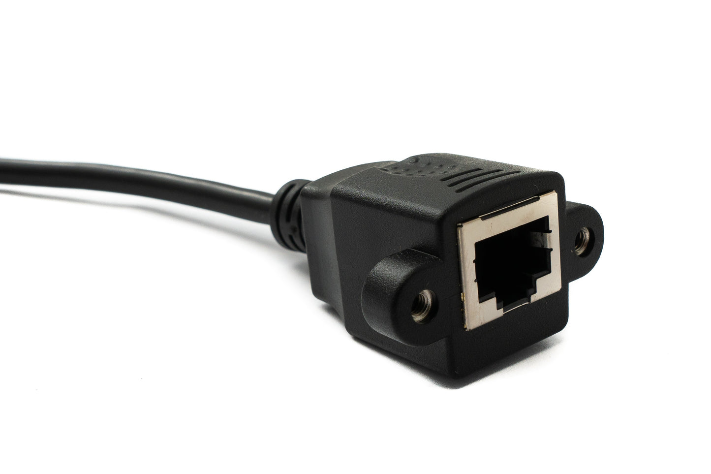 SYSTEM-S LAN cable 30 cm RJ45 socket to XLR 3 pin plug screw in black 