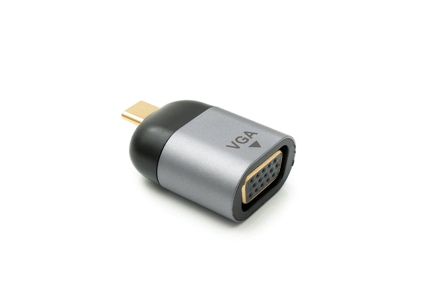 SYSTEM-S VGA adapter female to USB 3.1 Type C male cable in gray