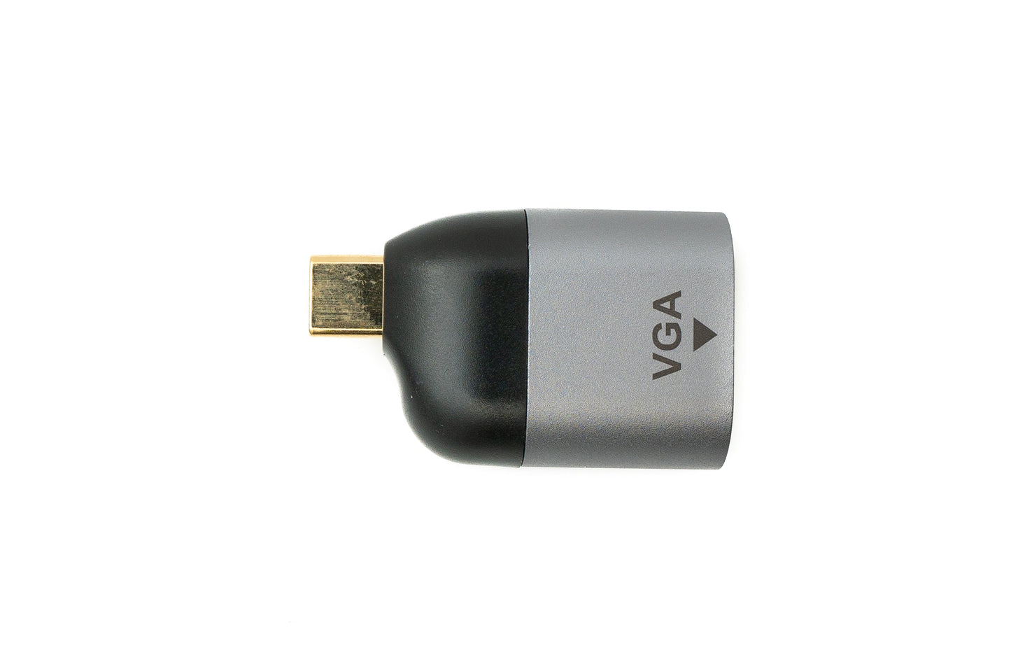 SYSTEM-S VGA adapter female to USB 3.1 Type C male cable in gray
