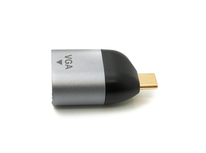 SYSTEM-S VGA adapter female to USB 3.1 Type C male cable in gray