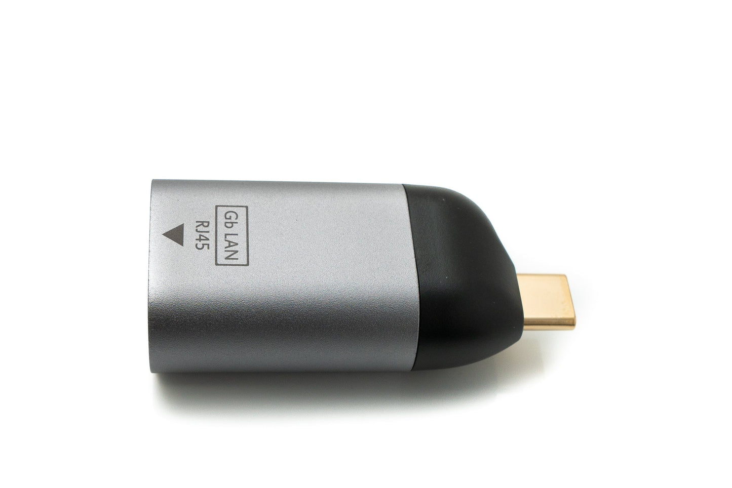 SYSTEM-S LAN Adapter RJ45 Buchse zu USB 3.1 Typ C Stecker Kabel in Grau