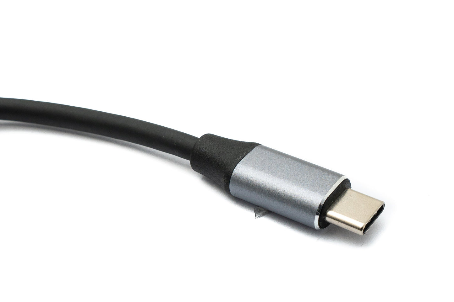 SYSTEM-S DisplayPort Kabel 19 cm Mini DP Buchse zu USB 3.1 Typ C Stecker 4K Adapter Grau