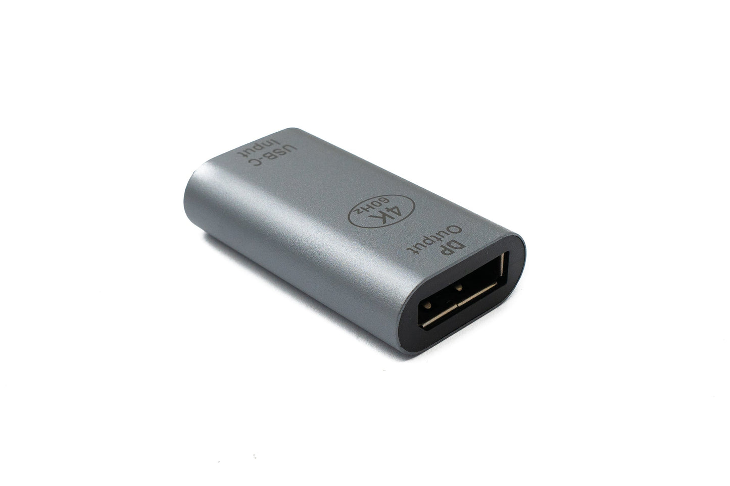 SYSTEM-S DisplayPort Adapter DP female to USB 3.1 Type C female 4K cable in gray