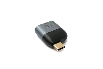 SYSTEM-S USB 3.1 Gen 2 Adapter Typ C Stecker zu Buchse Kabel in Grau