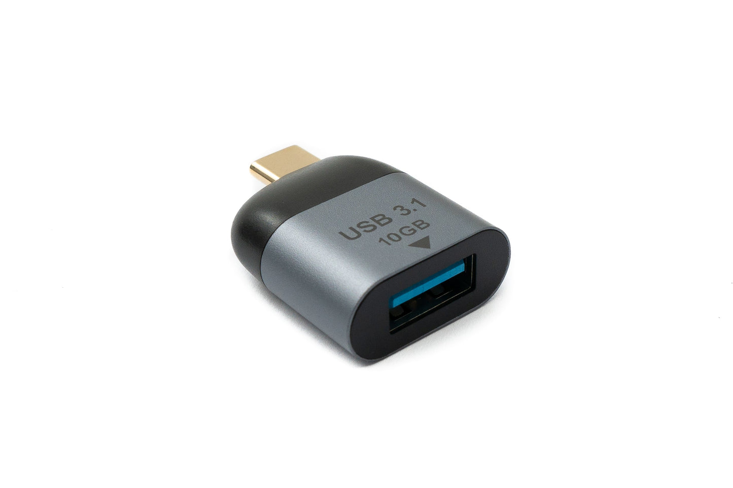 SYSTEM-S USB 3.1 Gen 2 Adapter Typ C Stecker zu Buchse Kabel in Grau