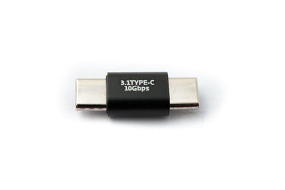 SYSTEM-S USB 3.1 Gen 2 Adapter Typ C Stecker zu Stecker Kabel in Schwarz
