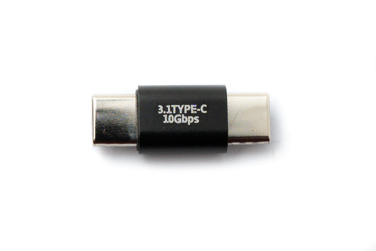 SYSTEM-S USB 3.1 Gen 2 Adapter Typ C Stecker zu Stecker Kabel in Schwarz