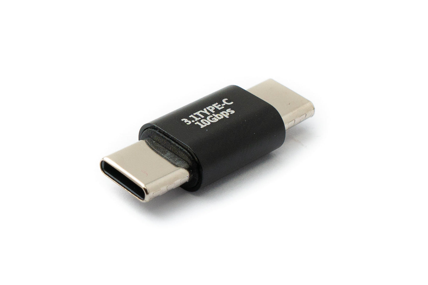 SYSTEM-S USB 3.1 Gen 2 Adapter Typ C Stecker zu Stecker Kabel in Schwarz