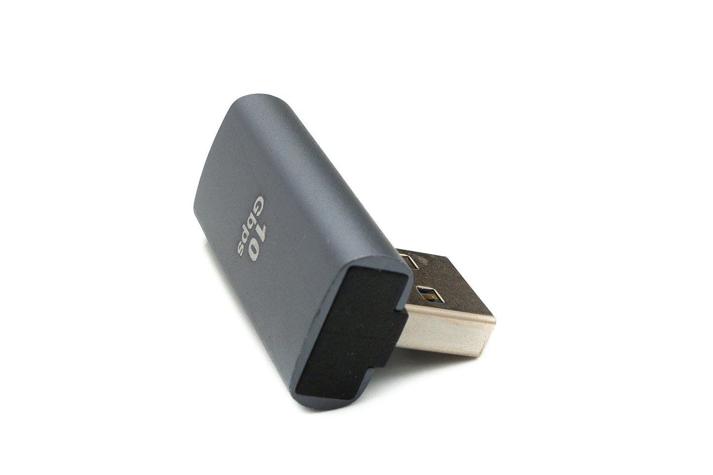 SYSTEM-S USB 3.0 Adapter Type A Male to Female Angled Cable in Gray