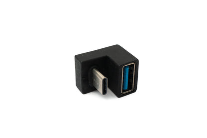 SYSTEM-S USB 3.1 Adapter Typ C Stecker zu 3.0 Typ A Buchse U Turn 180° Winkel Kabel