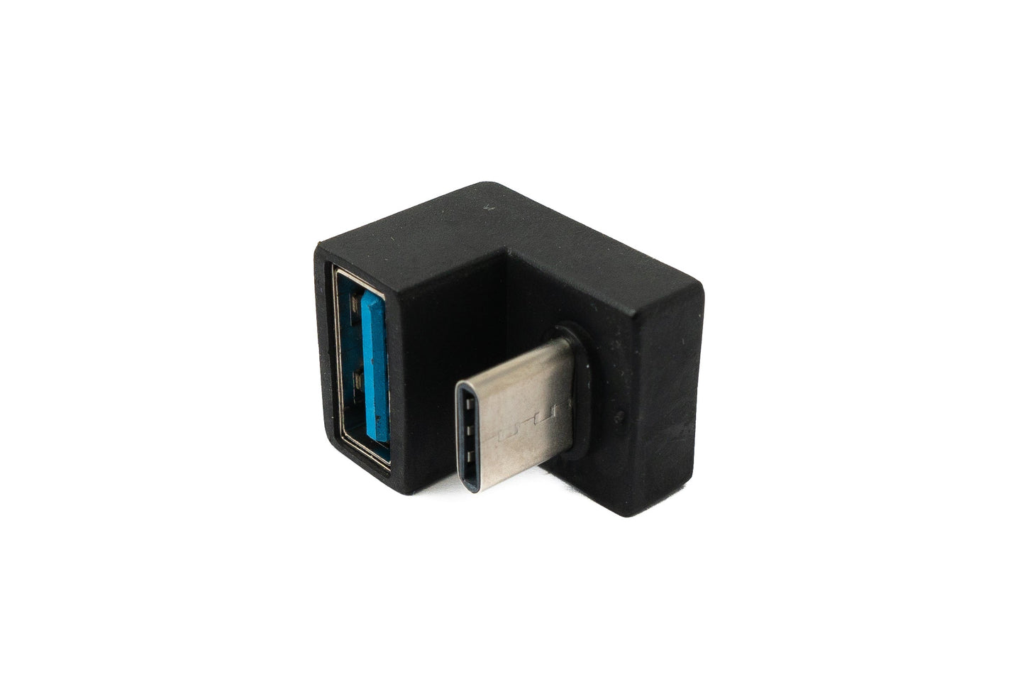 SYSTEM-S USB 3.1 Adapter Typ C Stecker zu 3.0 Typ A Buchse U Turn 180° Winkel Kabel