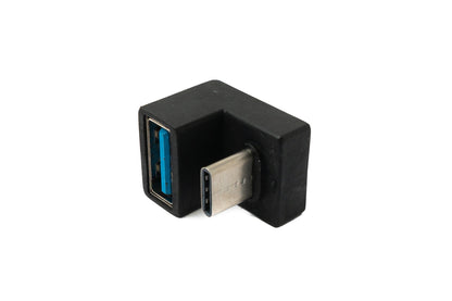 SYSTEM-S USB 3.1 Adapter Typ C Stecker zu 3.0 Typ A Buchse U Turn 180° Winkel Kabel