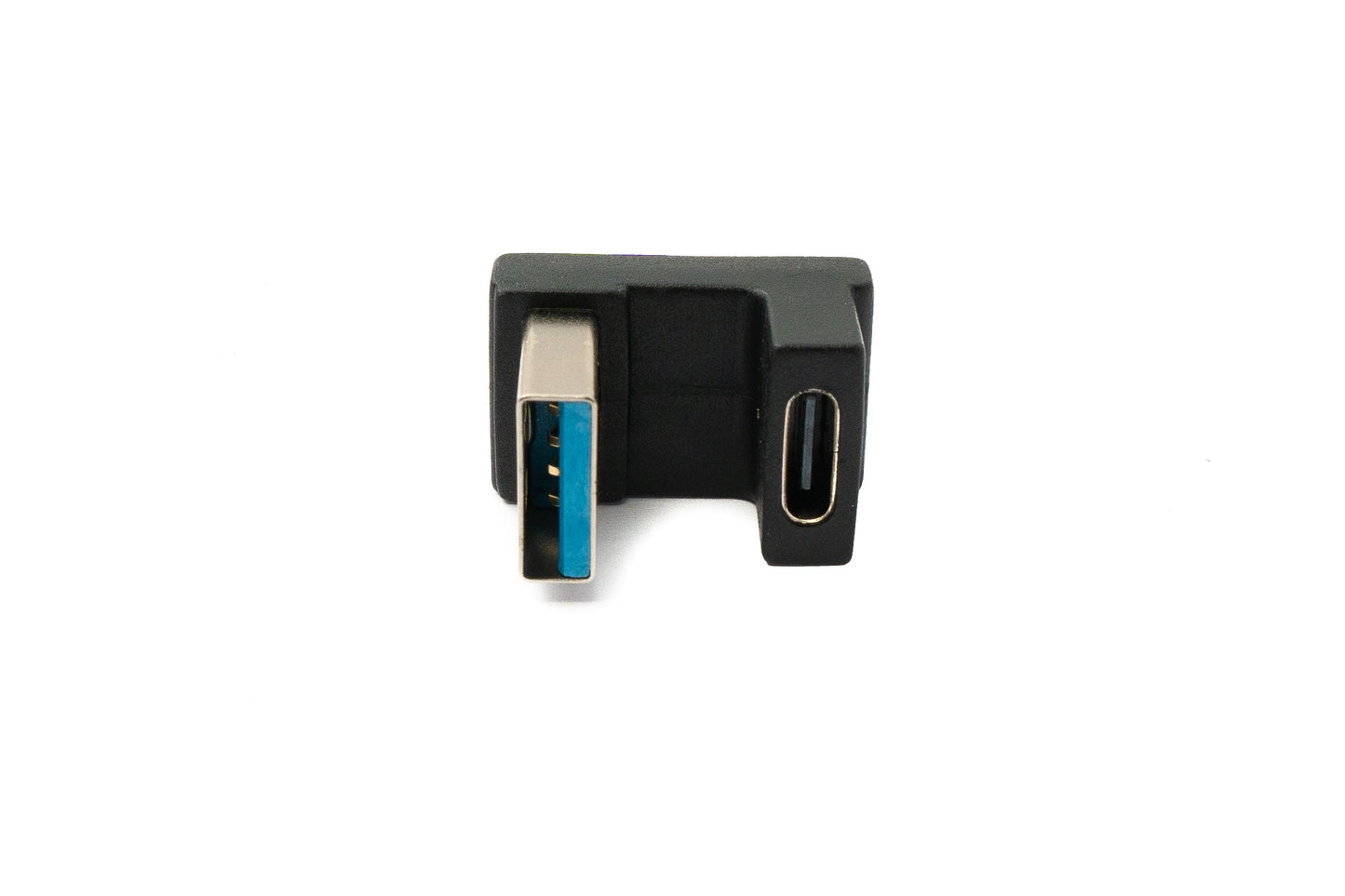 SYSTEM-S USB 3.1 Adapter Typ C Buchse zu 3.0 Typ A Stecker U Turn 180° Winkel Kabel