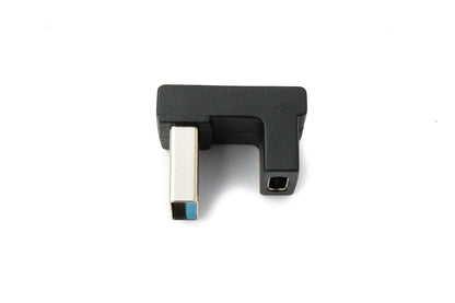 SYSTEM-S USB 3.1 Adapter Typ C Buchse zu 3.0 Typ A Stecker U Turn 180° Winkel Kabel