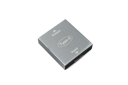SYSTEM-S USB 3.1 Y Adapter Typ C Buchse zu 2x Buchse Kabel in Grau