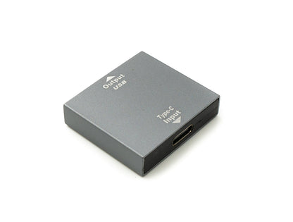 SYSTEM-S USB 3.0 Y Adapter Typ C Buchse zu 2x Typ A Buchse Kabel in Grau