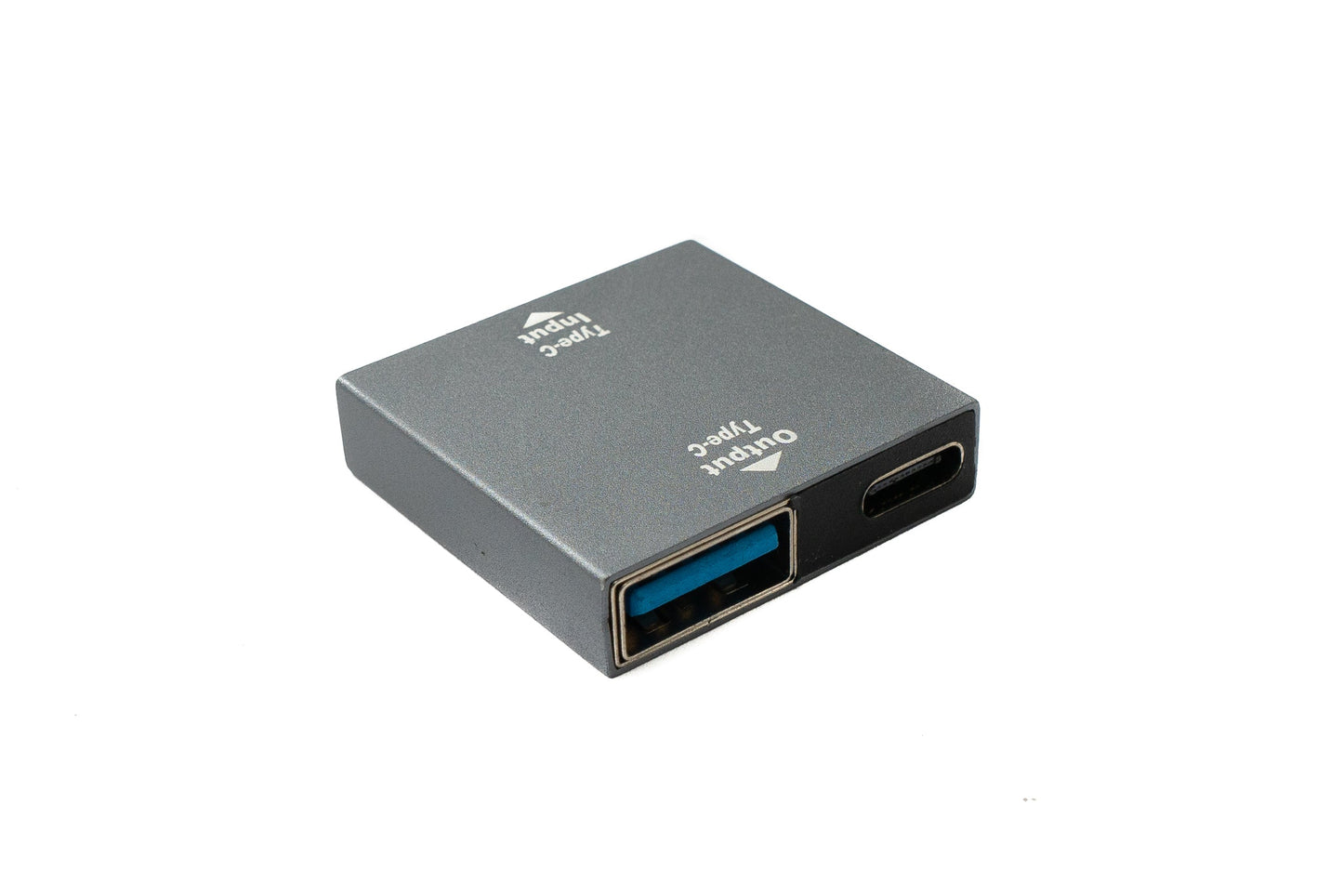 SYSTEM-S USB 3.1 Y Adapter Typ C Buchse zu Buchse & 3.0 Typ A Buchse Kabel in Grau