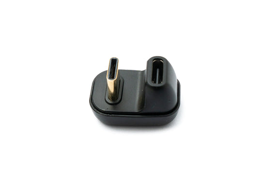 SYSTEM-S USB4 USB Adapter Typ C Stecker zu Buchse U Turn 180° Winkel 40 Gbit/s USB 4.0 Kabel