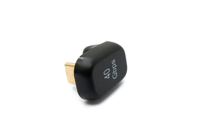 SYSTEM-S USB4 USB Adapter Typ C Stecker zu Buchse U Turn 180° Winkel 40 Gbit/s USB 4.0 Kabel