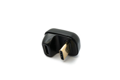SYSTEM-S USB4 USB Adapter Typ C Stecker zu Buchse U Turn 180° Winkel 40 Gbit/s USB 4.0 Kabel
