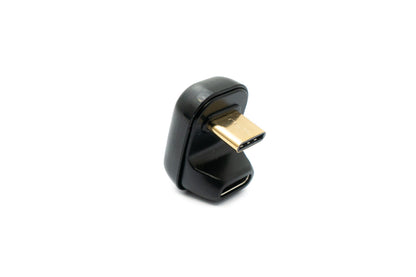 SYSTEM-S USB4 USB Adapter Typ C Stecker zu Buchse U Turn 180° Winkel 40 Gbit/s USB 4.0 Kabel