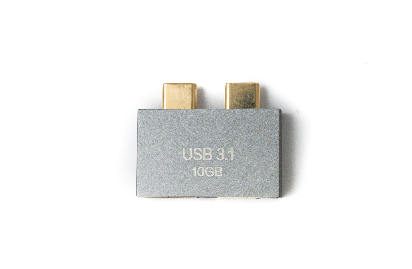 SYSTEM-S USB 3.1 Gen 2 Doppel Adapter 2x Typ C Stecker zu 2x 3.0 Typ A Buchse Kabel OTG
