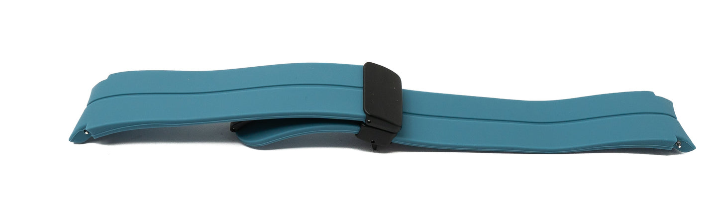 SYSTEM-S Armband 20 mm aus Silikon für Samsung Galaxy Watch 5 4 Smartwatch in Blau