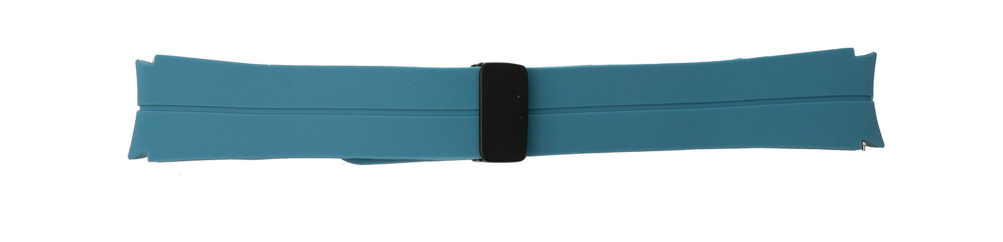 SYSTEM-S Armband 20 mm aus Silikon für Samsung Galaxy Watch 5 4 Smartwatch in Blau