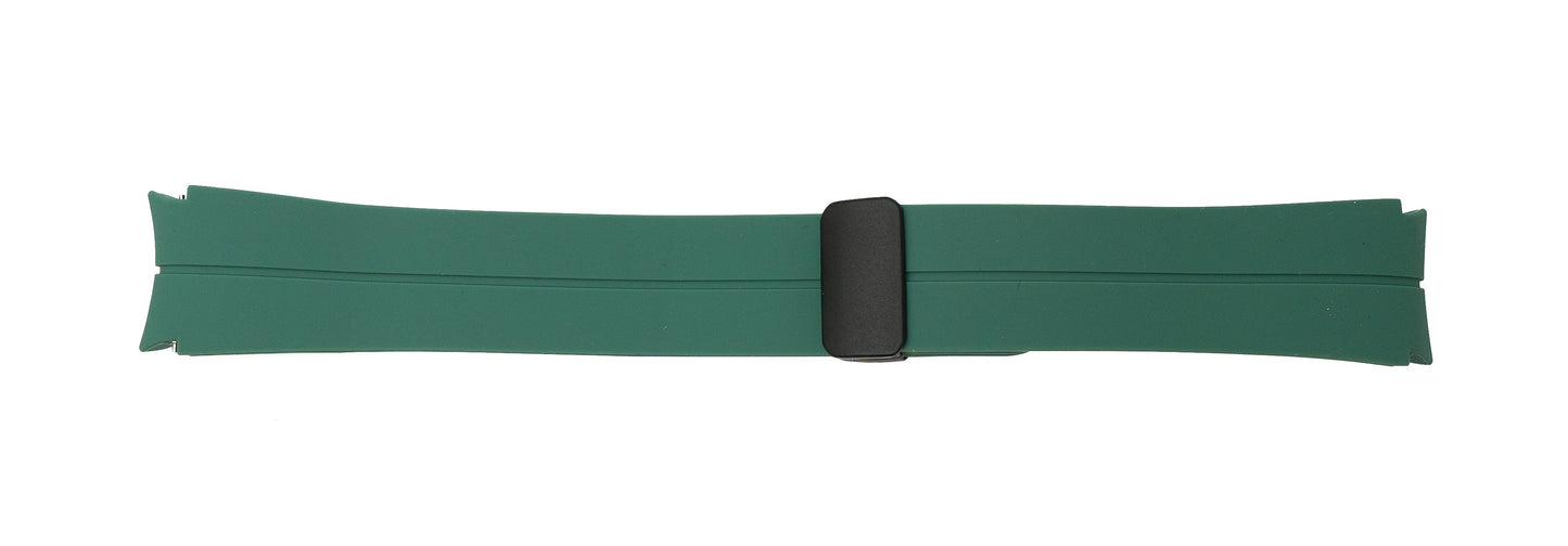 SYSTEM-S Armband 20 mm aus Silikon für Samsung Galaxy Watch 5 4 Smartwatch in Grün